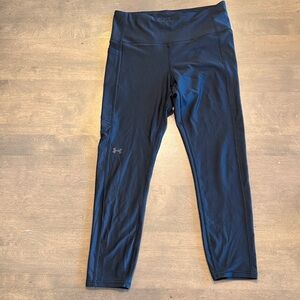 Under Armour Black Compression leggings womens size medium med m side pocket